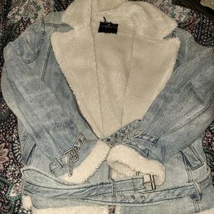 American eagle motorcycle jean jacket